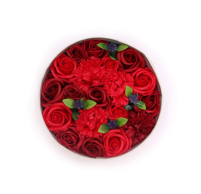 Round Box - Classic Red Roses