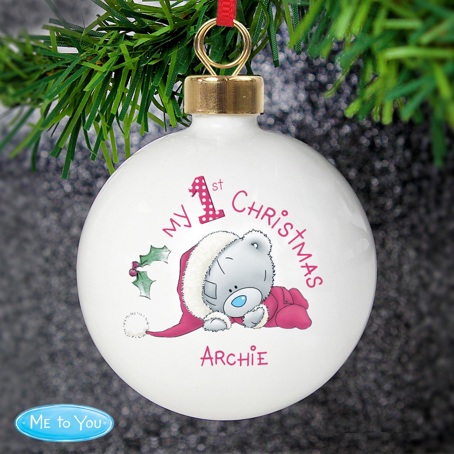 Personalised Me To You My 1st Christmas Bauble