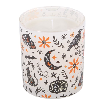 Frightful Folk Print Spiced Vanilla Scented Candle