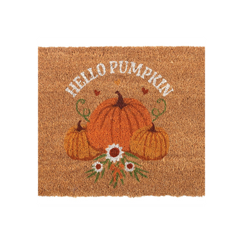 Natural Autumn Days Hello Pumpkin Doormat
