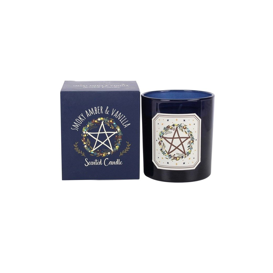 Solstice Wreath Smoky Amber & Vanilla Candle