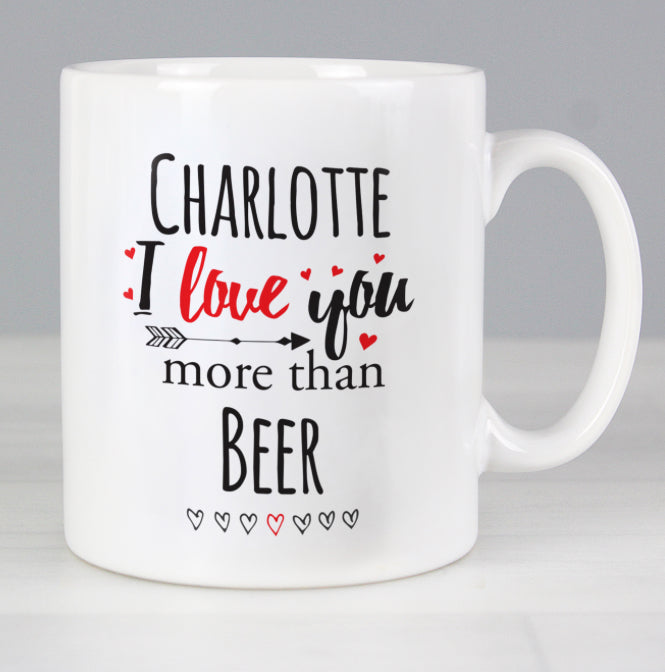 Personalised I Love You More Than... Mug