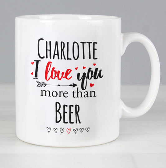 Personalised I Love You More Than... Mug