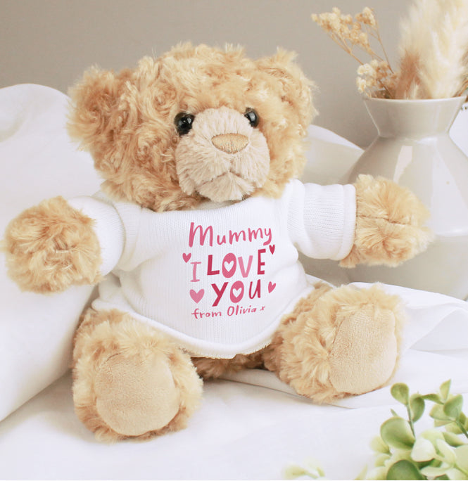 Personalised I Love You Teddy Bear