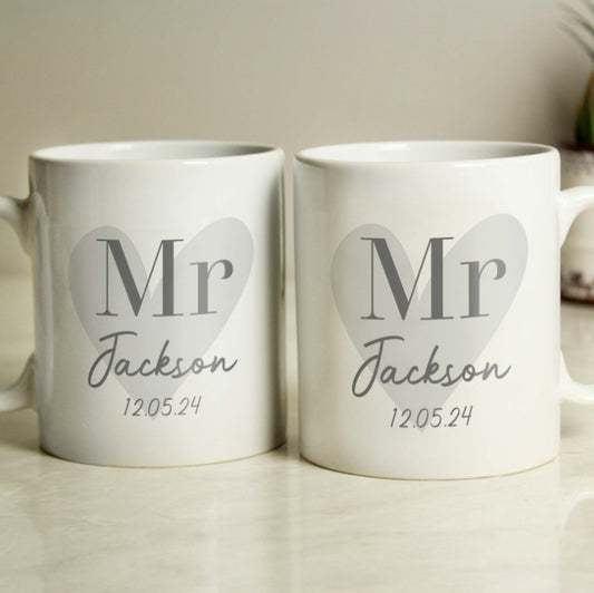 Personalised Couples Mug Set