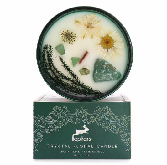 Hop Hare Crystal Magic Flower Candle - The Magician