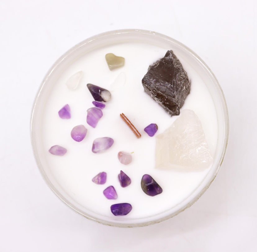 Chakra Crystal Candles - Crown Chakra