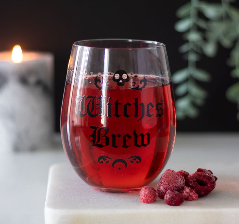 Witches Brew Stemless Wine Glass