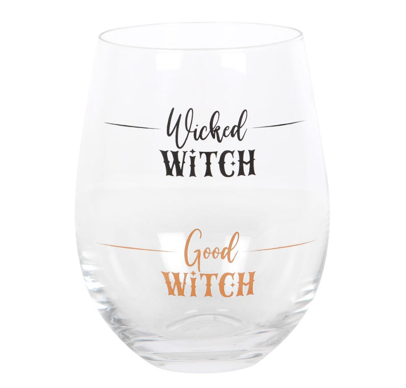 Wicked Witch Stemless Wine Glass