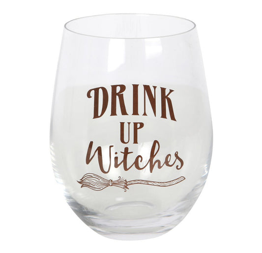 Drink Up Witches Stemless Glass