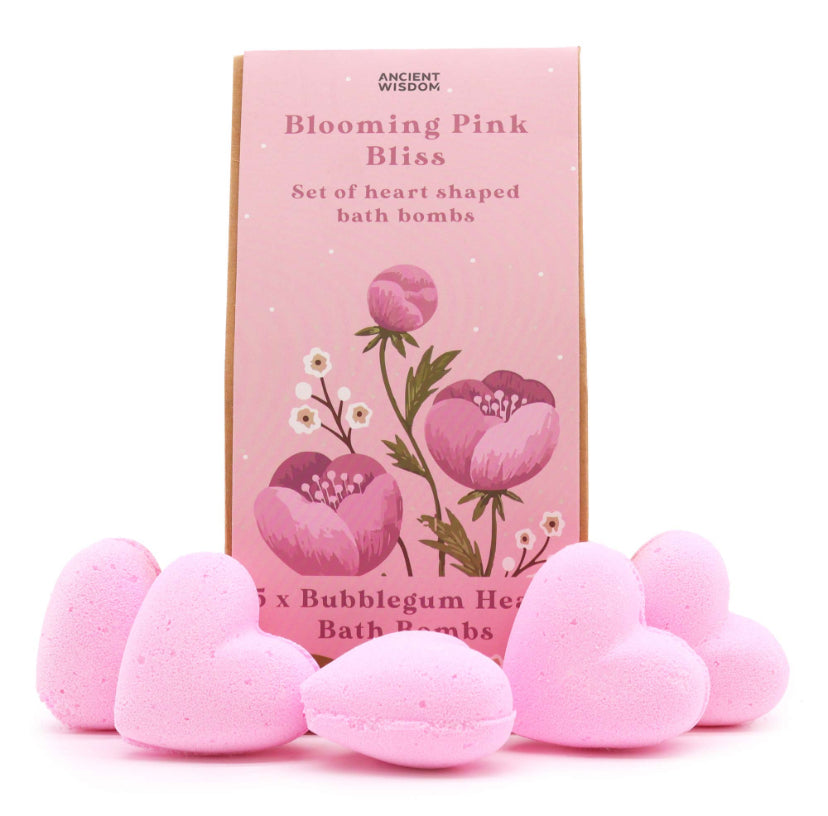 Blooming Pink Bliss Bath Heart Gift Set