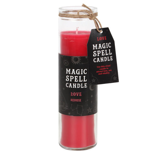 Rose 'Love' Spell Tube Candle