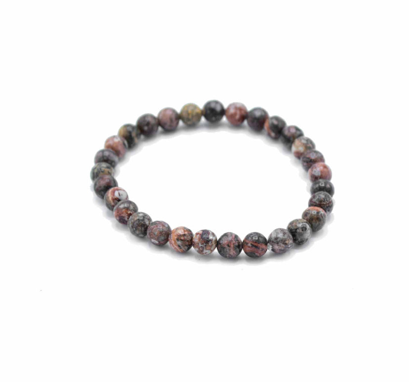 Gemstone Manifestation Bracelet - Lepard Skin - Courage