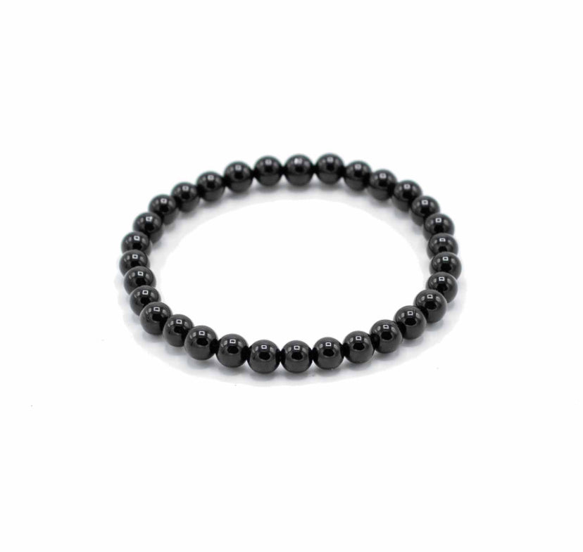 Gemstone Manifestation Bracelet - Black Agate - Protection