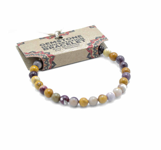 Gemstone Manifestation Bracelet - Rare Mookiate - Wisdom