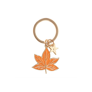 Autumn Magic Leaf Keyring