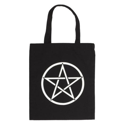 Pentagram Polycotton Tote Bag