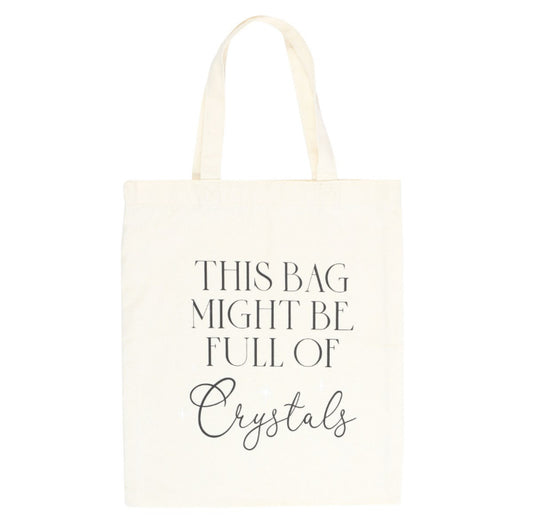 Full of Crystals Polycotton Tote Bag