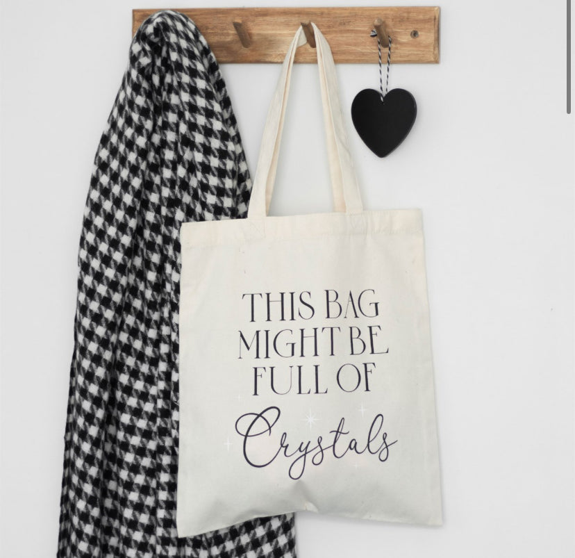 Full of Crystals Polycotton Tote Bag