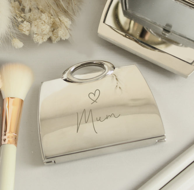 Personalised Handbag Compact Mirror