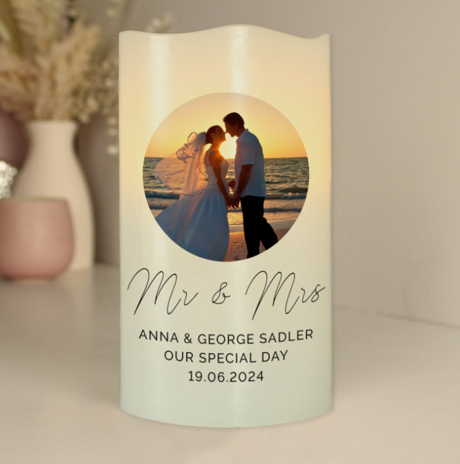 Personalised Photo Upload LED Candle