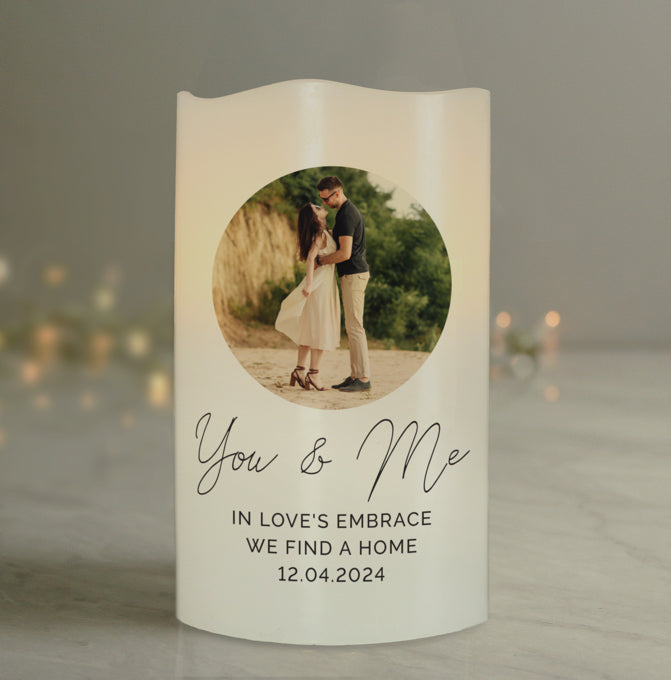 Personalised Photo Upload LED Candle