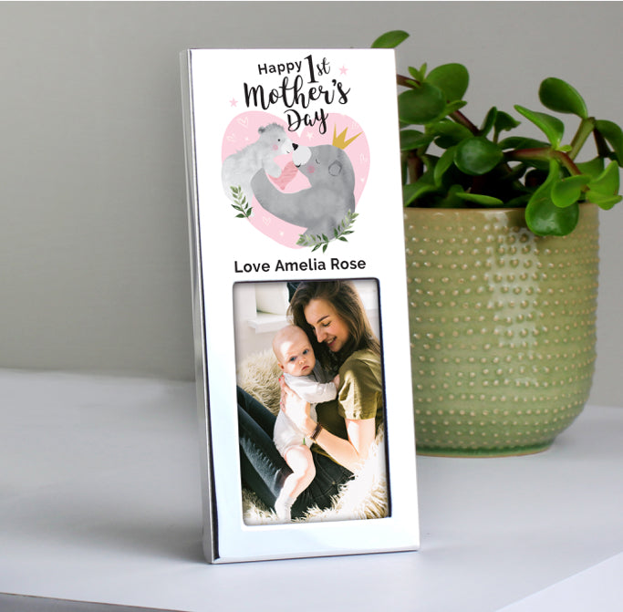 Personalised 1st Mothers Day Mama Bear 2x3 Photo Frame