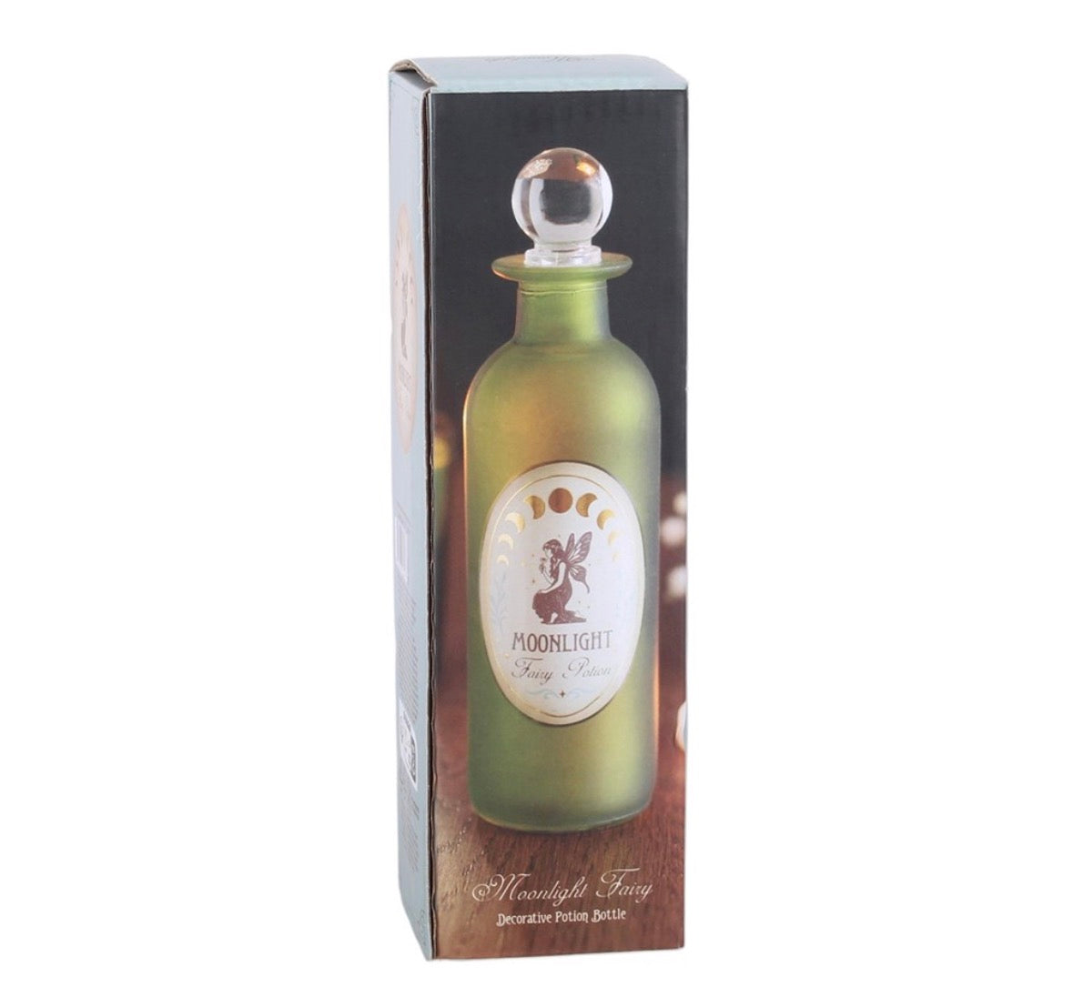 Moonlight Fairy Decorative Glass Potion Bottle