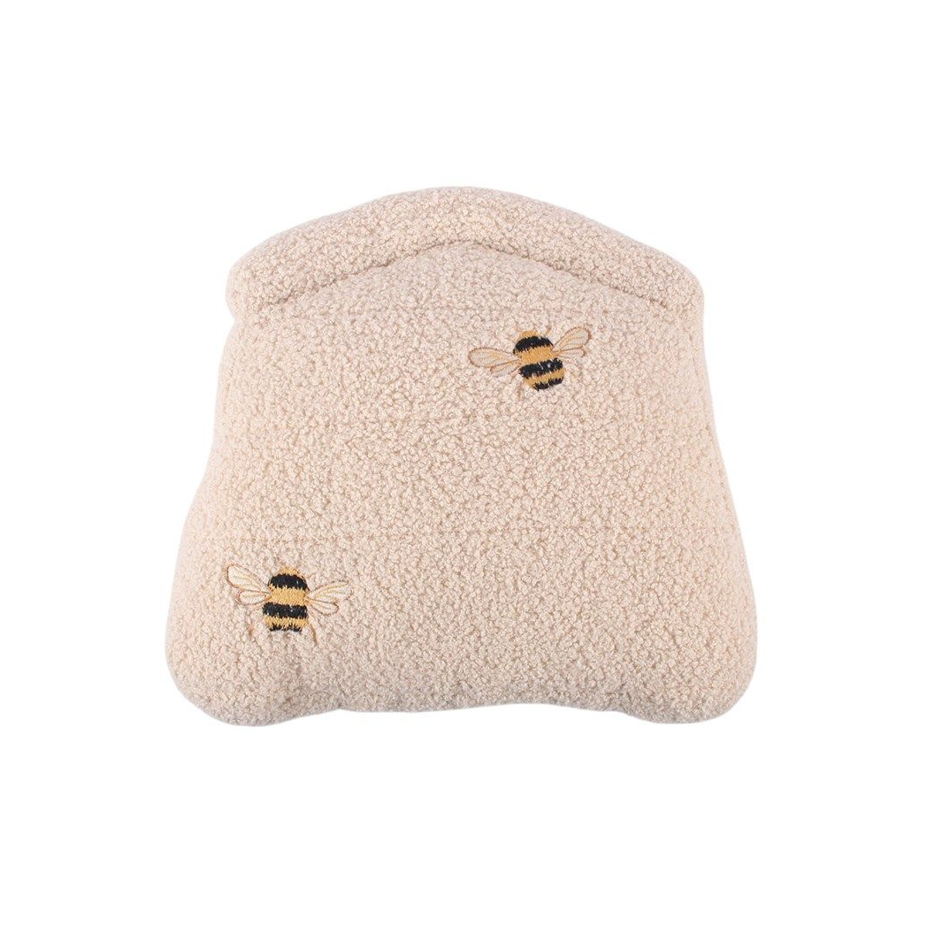 White Beehive Boucle Cushion