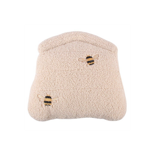 White Beehive Boucle Cushion