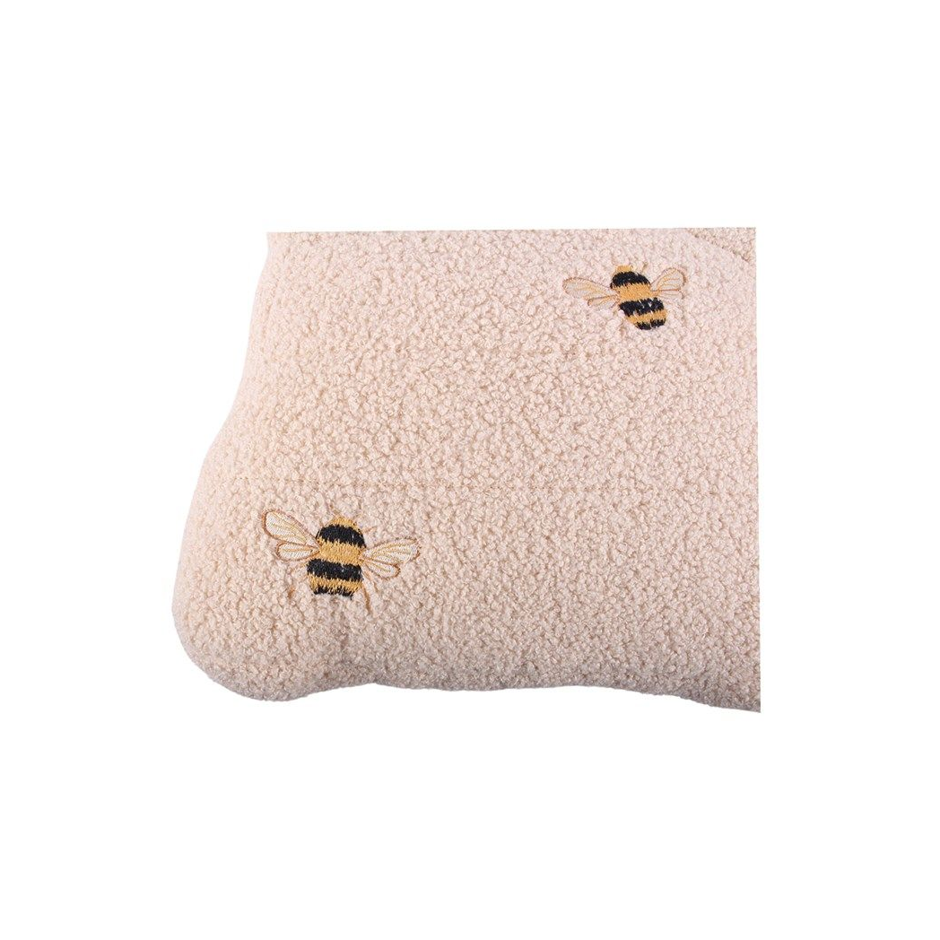 White Beehive Boucle Cushion