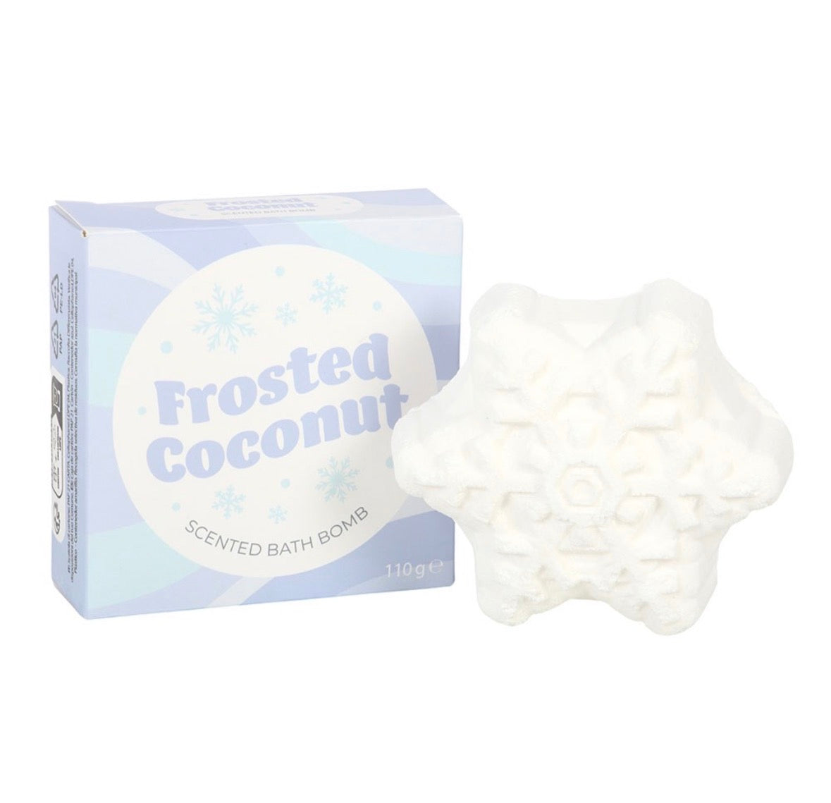 Frosted Coconut Snowflake Bath Bomb