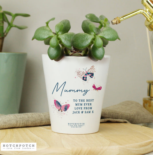 Personalised Butterfly Plant Pot