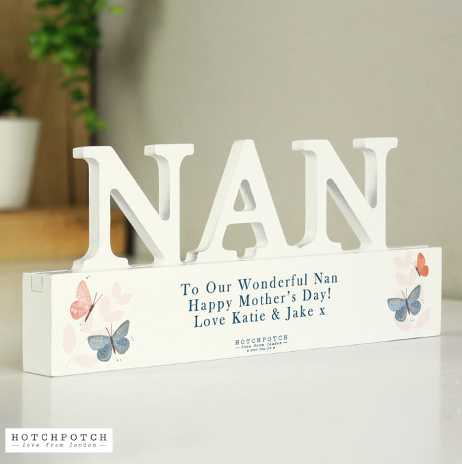 Personalised Butterfly Nan Ornament