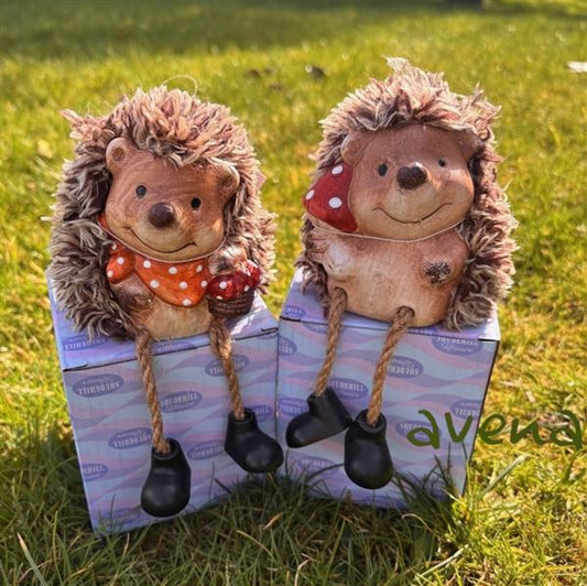 Cute Hedgehog Shelf Sitters Set Of Two