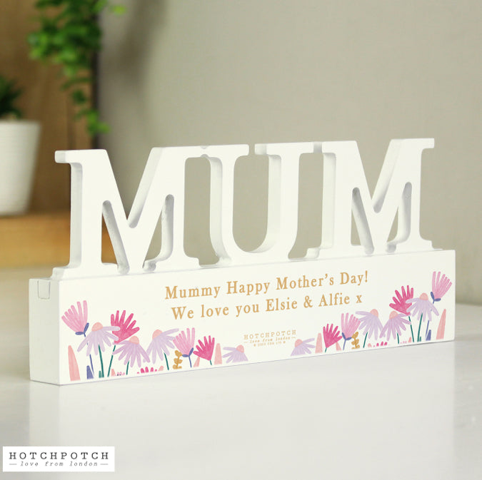 Personalised Wild Flower Mum Ornament