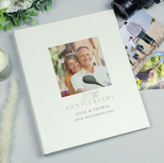 Personalised Photo Upload 30th Anniversary Traditional Photo Album