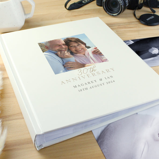 Personalised Photo Upload 30th Anniversary Traditional Photo Album