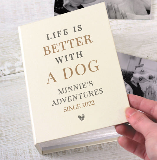 Personalised Life is Better With 6x4 Photo Album with Sleeves