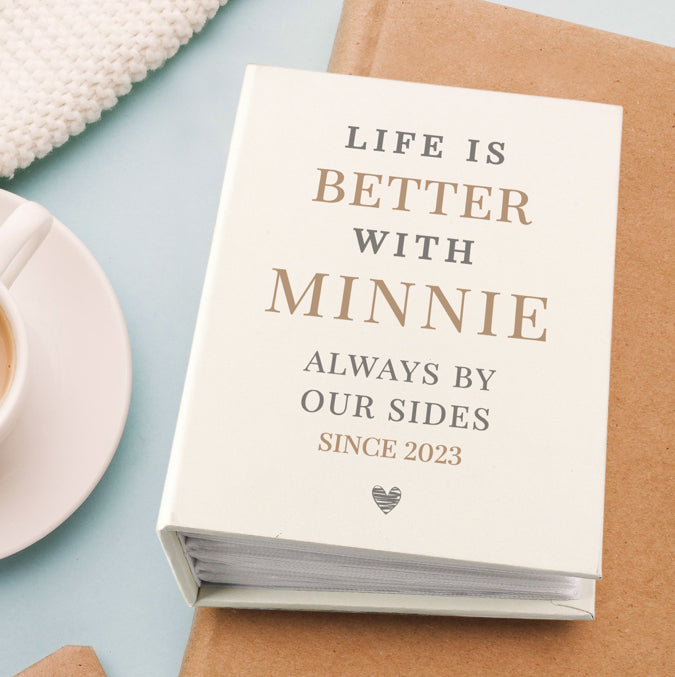 Personalised Life is Better With 6x4 Photo Album with Sleeves