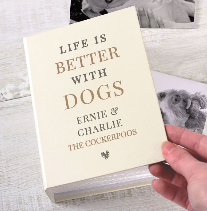 Personalised Life is Better With 6x4 Photo Album with Sleeves