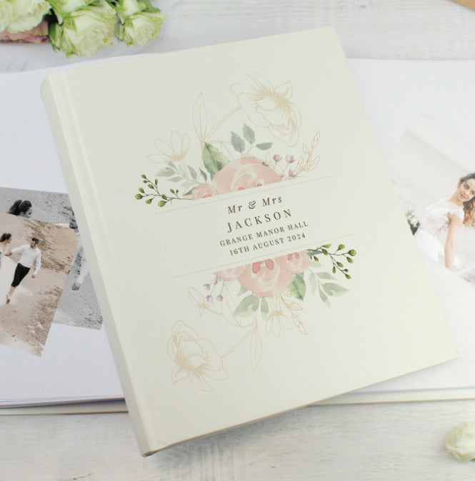 Personalised Floral Traditional Photo Album