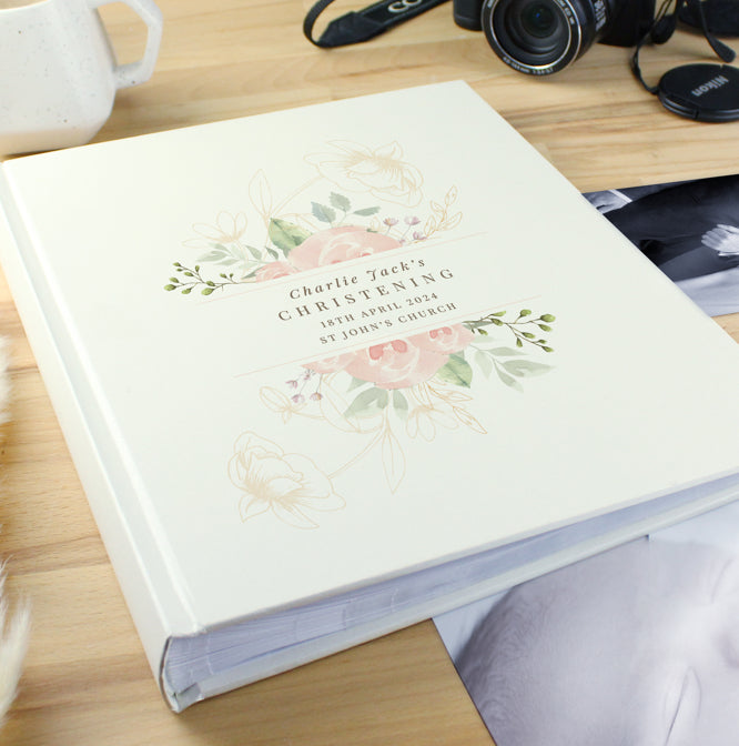 Personalised Floral Traditional Photo Album