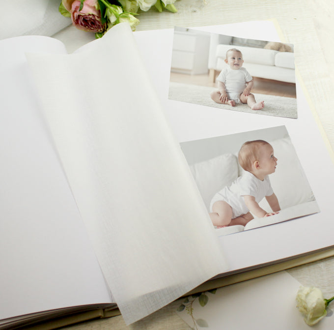 Personalised Christening Photo Upload Traditional Photo Album