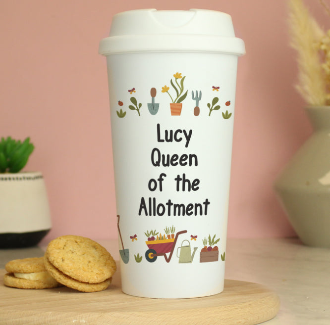 Personalised Gardening Travel Mug