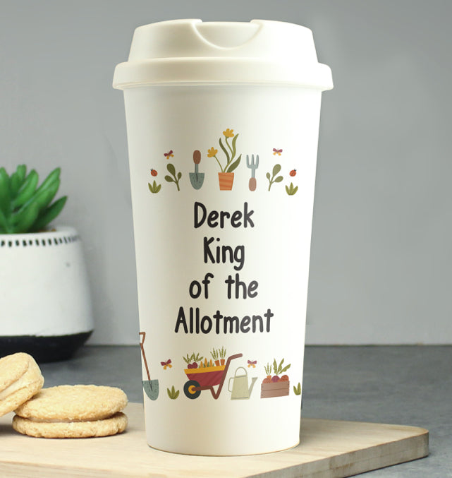 Personalised Gardening Travel Mug