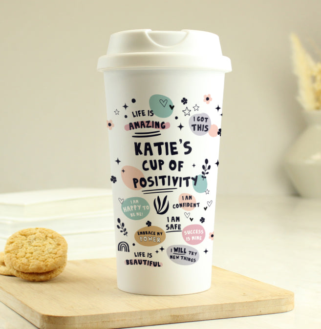 Personalised Positive Affirmations Travel Mug