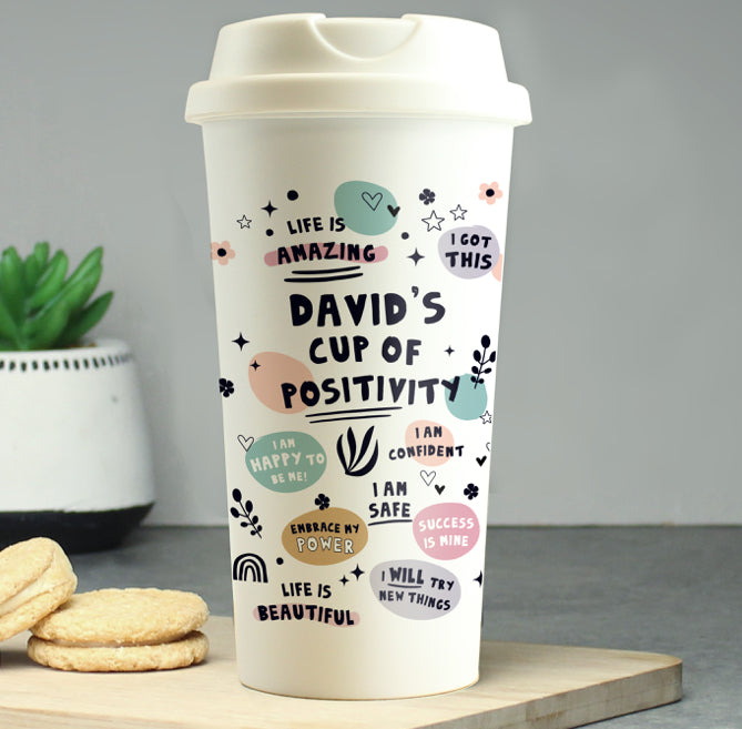 Personalised Positive Affirmations Travel Mug