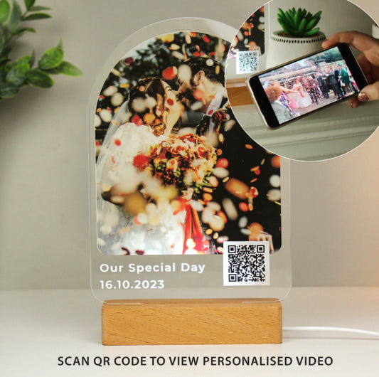 Personalised QR Photo Upload LED Light