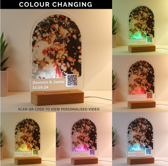 Personalised QR Photo Upload LED Light